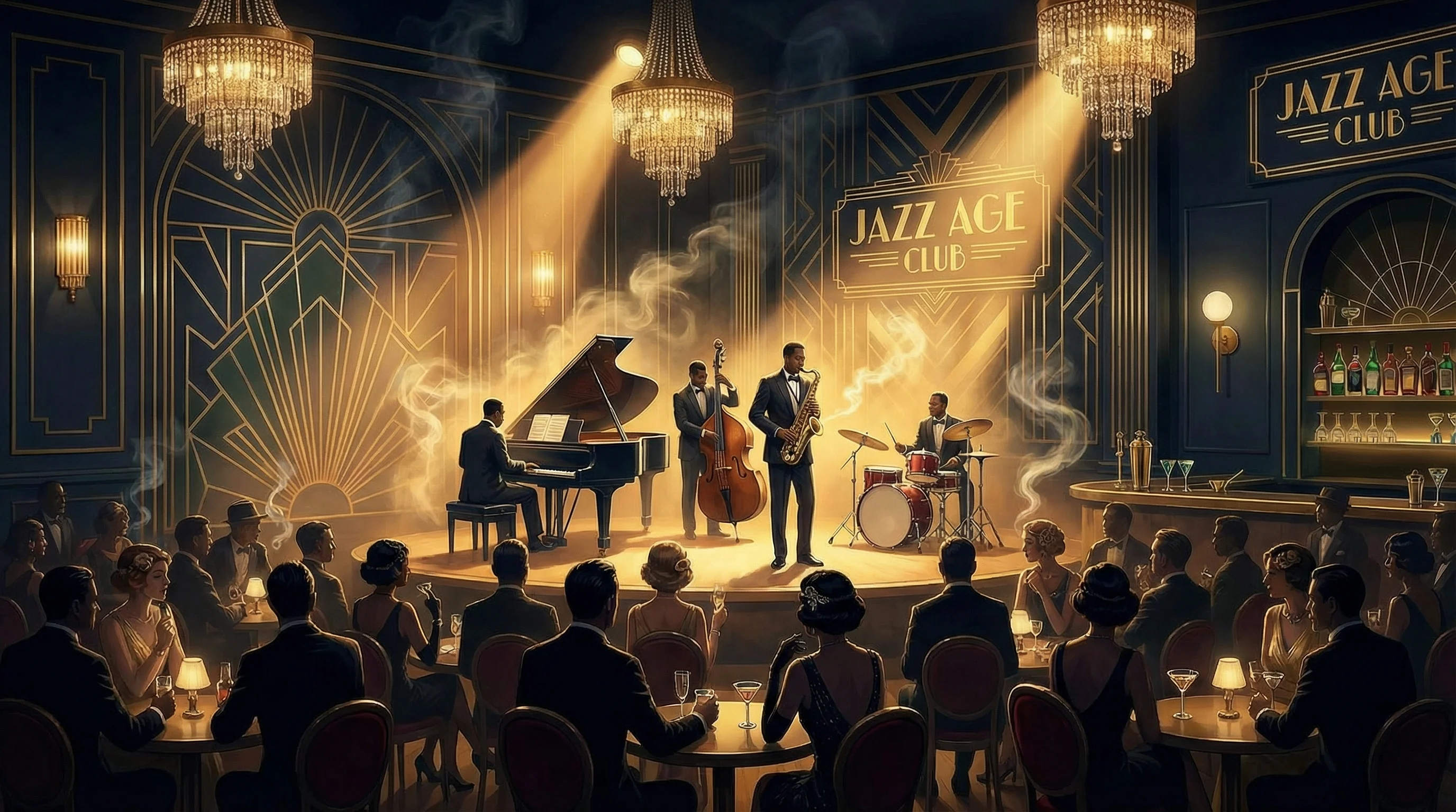 爵士乐队现场演出 - 体验 鸿运棋牌 的魅力